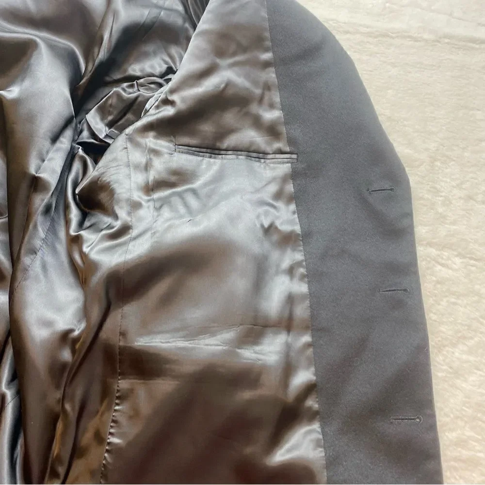 Jos A. Banks 100% Cashmere Black Sport Jacket Size 46R